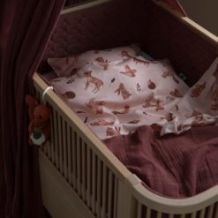 Sebra Bettnestchen abgesteppt „burgundy red“, 360cm im Babybett