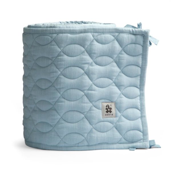 Sebra Bettnestchen abgesteppt „powder blue“, 360cm
