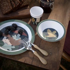 Sebra Melamin Geschirr-Set, 5-teilig, Nightfall „midnight green“ Mood