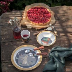 Sebra Melamin Geschirr-Set, 5-teilig, Nightfall „moonlight gold“ Mood