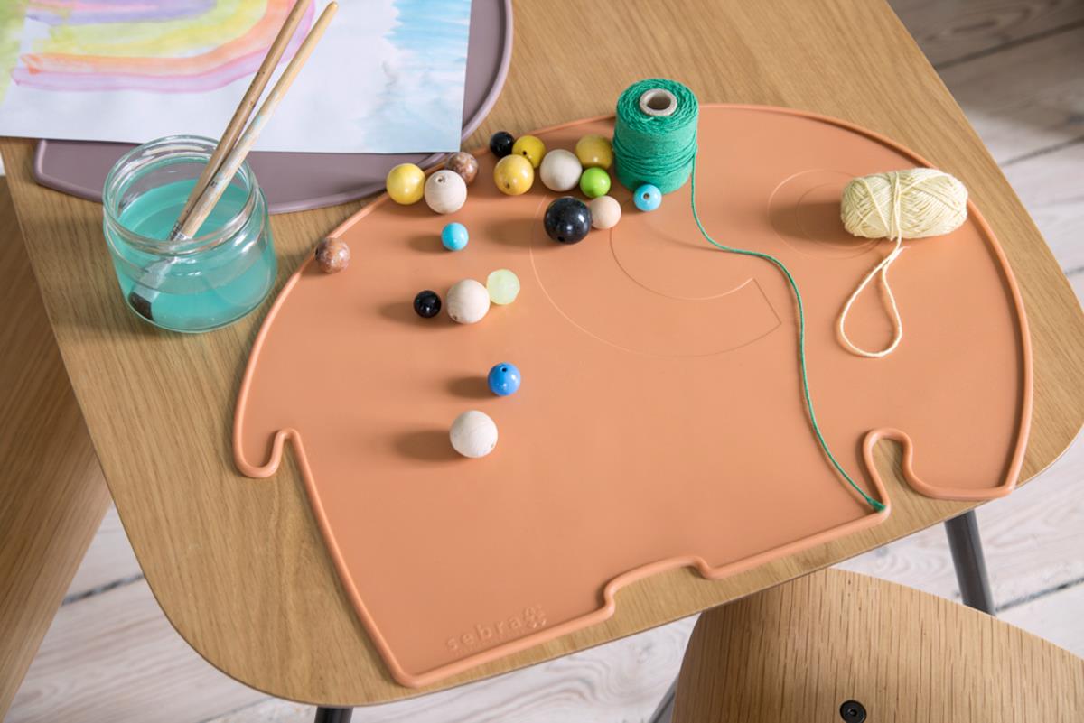 Sebra Silikon Platzdeckchen, Fanto der Elefant, „Toasted Orange“ 02