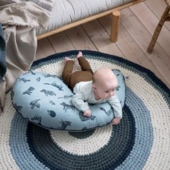 Sebra Stillkissen Nightfall „hazy blue“ mit Baby