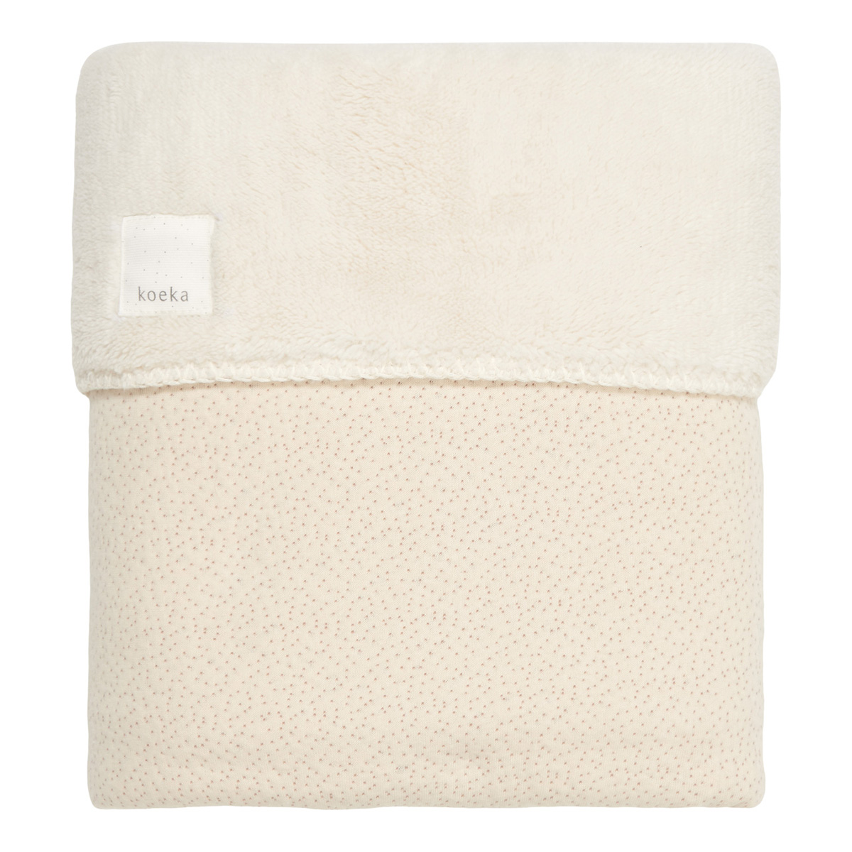 koeka Babydecke Riga, Plüsch, warm white, 75x100cm 01