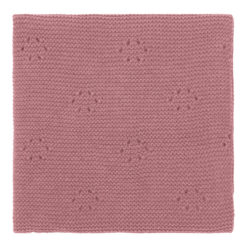 koeka Babydecke Toujours, Strickdecke, berry, 75x90cm 02