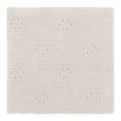 koeka Kinderdecke Toujours, Strickdecke, warm white, 100x140cm – Bild 2