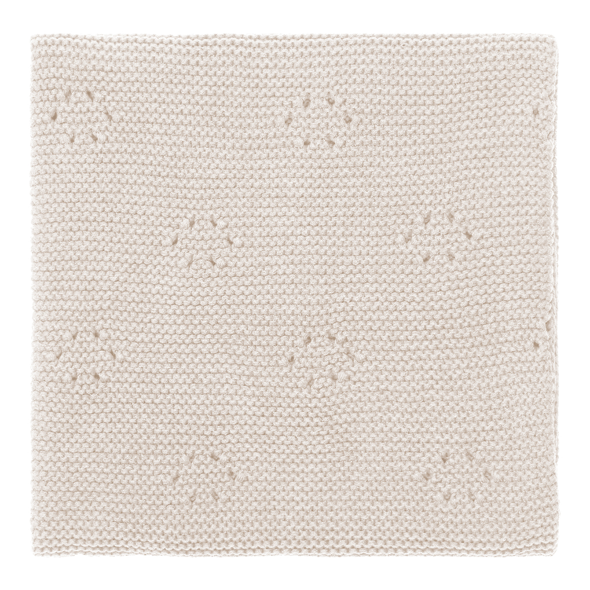 koeka Kinderdecke Toujours, Strickdecke, warm white, 100x140cm – Bild 2