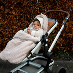 koeka Buggy Fußsack Vik, Plüsch, grey pink – Bild 3