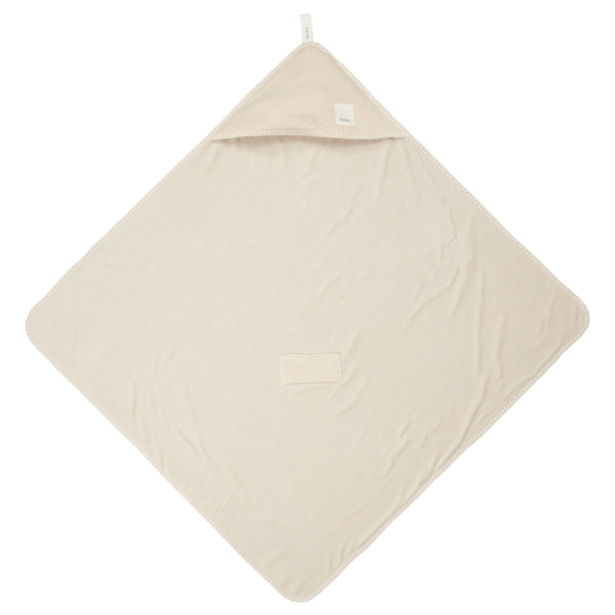 koeka Kapuzenhandtuch / Wickeltuch Riga, warm white, 100x100cm – Bild 2