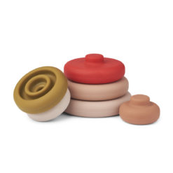 Liewood Dag Stapelturm „Tuscany rose multi mix“, 100% Silikon – Bild 2