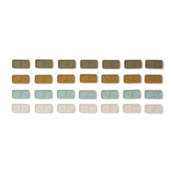 DELISTED Liewood Dodo Domino Spiel aus Silikon „Khaki multi mix“, 28-teilig – Bild 2