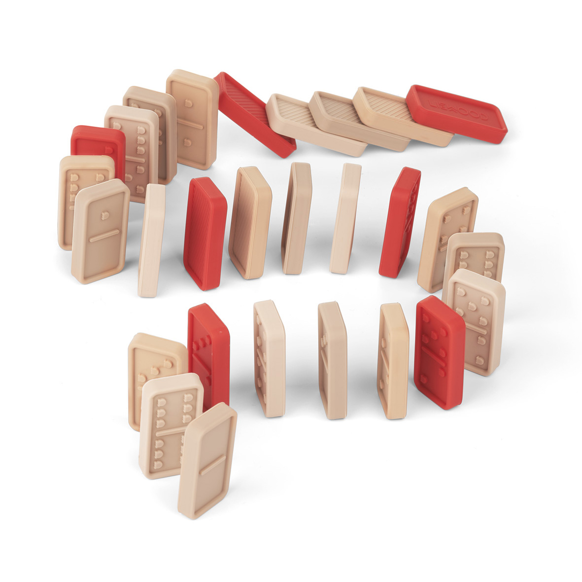 Liewood Dodo Domino Spiel aus Silikon „Tuscany rose multi mix“