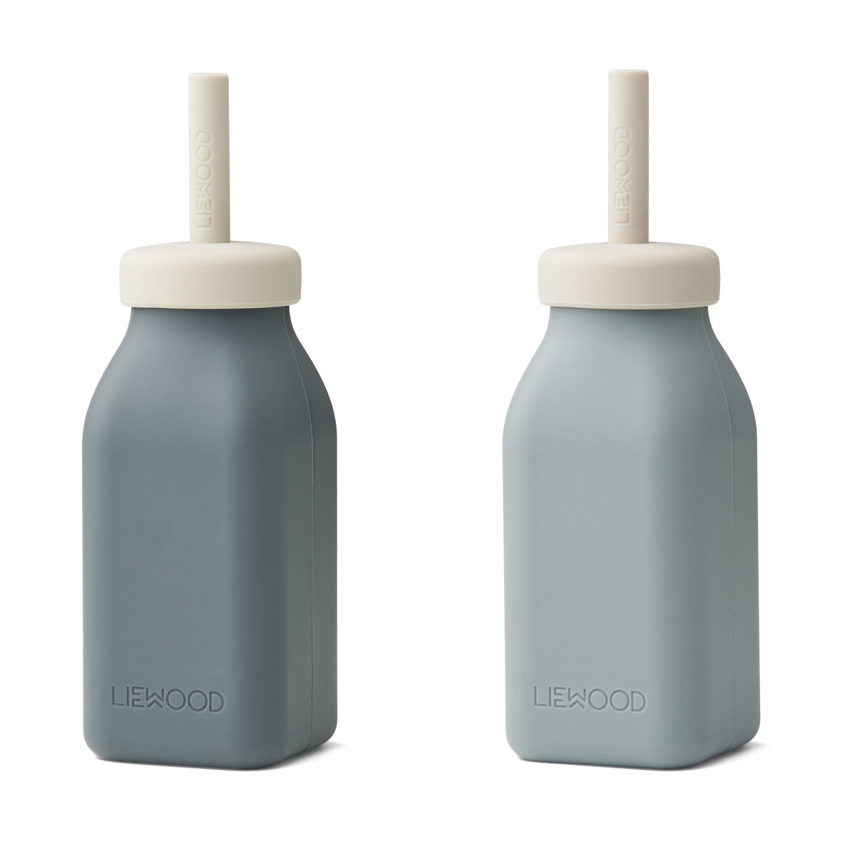 Liewood Erika Milchshake Flasche „Blue mix“ 230ml, 2er-Set, Silikon 01