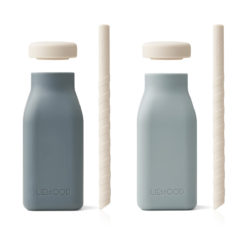 Liewood Erika Milchshake Flasche „Blue mix“ 230ml, 2er-Set, Silikon 02