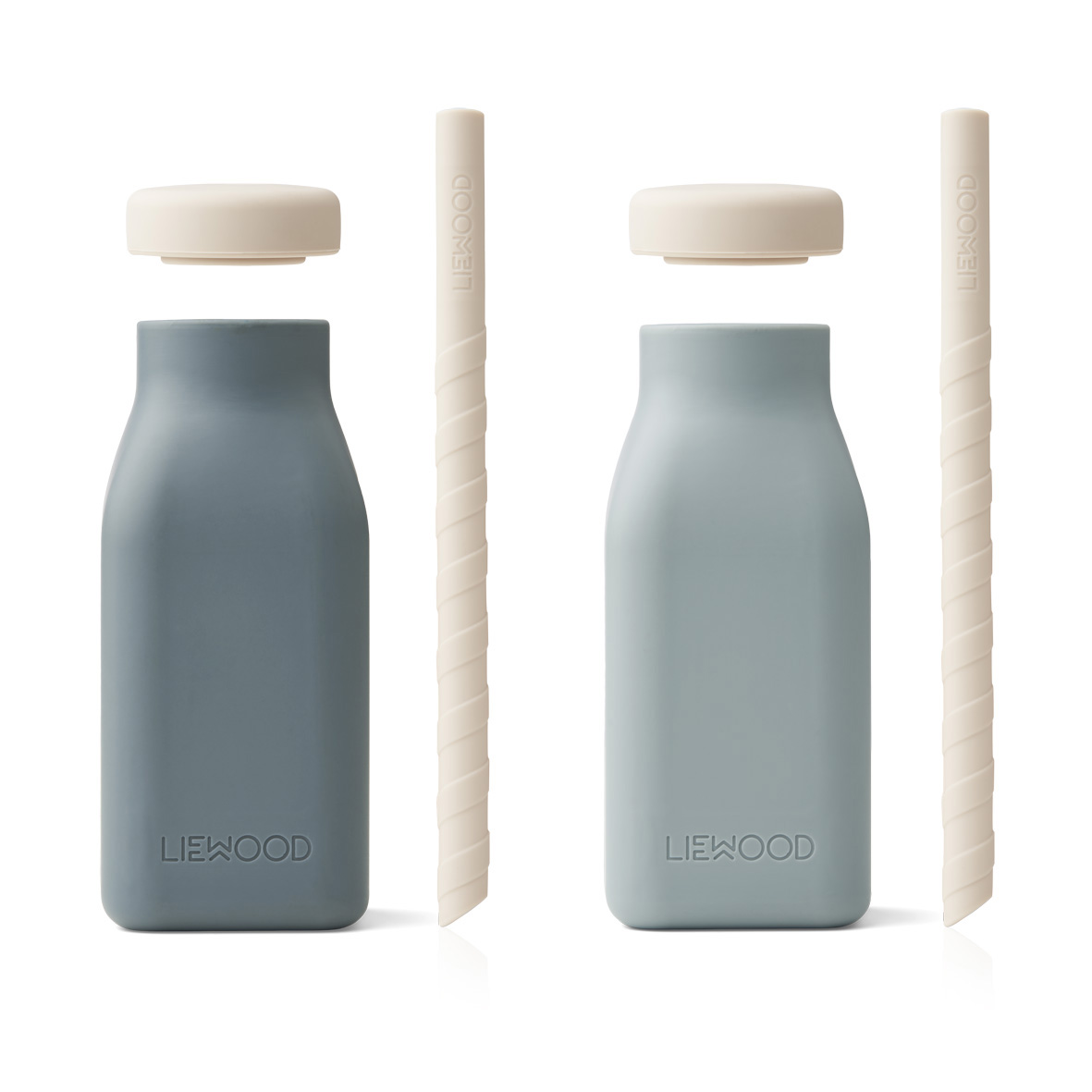 Liewood Erika Milchshake Flasche „Blue mix“ 230ml, 2er-Set, Silikon 02