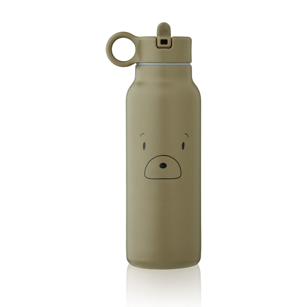 Liewood Falk Edelstahl Trinkflasche „Mr. Bear khaki“ 350ml, Medium