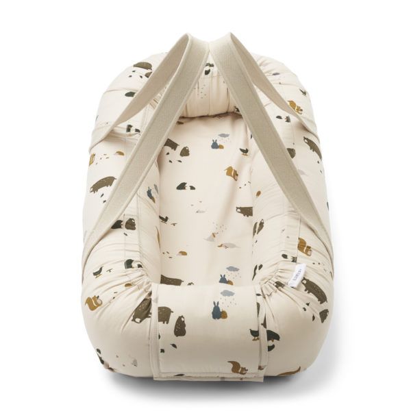 DELISTED Liewood Gro Babylift / Babynest „Friendship sandy mix“, Bio-Baumwolle – Bild 2