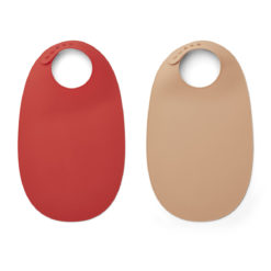 Liewood Ilana Silikon Lätzchen „Apple red : tuscany rose mix“, 2er Set 01