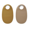 Liewood Ilana Silikon Lätzchen „Golden caramel oat mix“, 2er Set 01