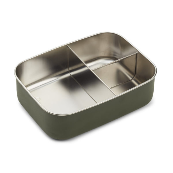 Liewood Jimmy Lunchbox „Dino hunter green“, Edelstahl 02