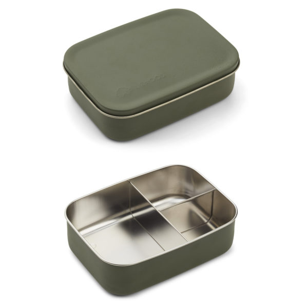 Liewood Jimmy Lunchbox „Dino hunter green“, Edelstahl 03