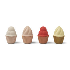 Liewood Kate Spielzeug Cupcake-Set „Rose multi mix“, Silikon, 8-teilig