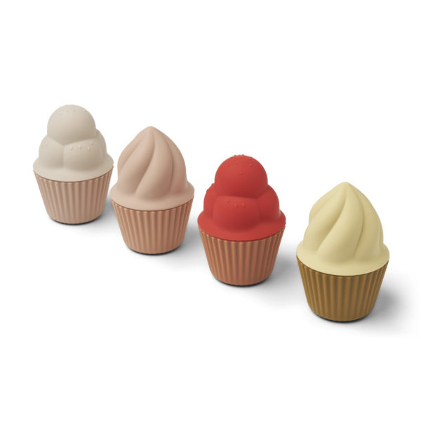 Liewood Kate Spielzeug Cupcake-Set „Rose multi mix“, Silikon, 8-teilig