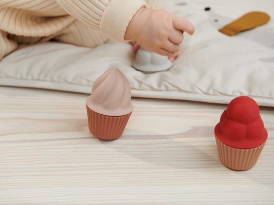 Liewood Kate Spielzeug Cupcake-Set „Rose multi mix“, Silikon, 8-teilig 03
