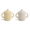 Liewood Neil Silikon Becher „Sandy wheat yellow mix“, 2er-Set 01