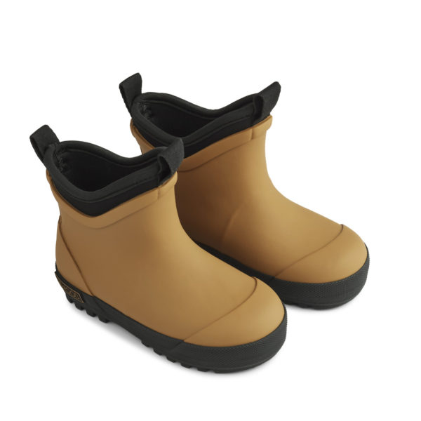Liewood Ruby Hybrid Regenstiefel „Golden caramel black mix“ 01