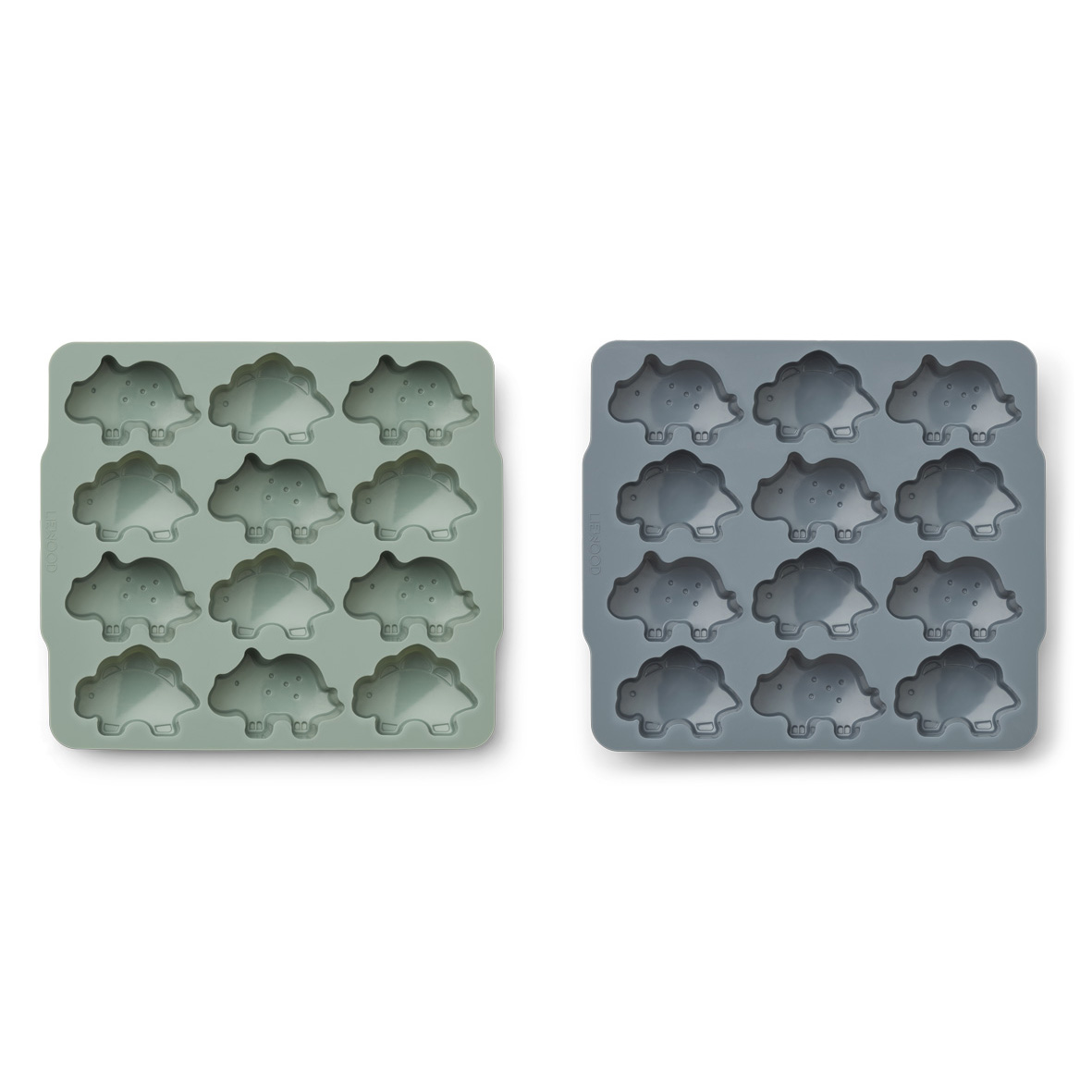 Liewood Sonny Eiswürfelformen „Peppermint / whale blue mix“, 2er-Set, Silikon