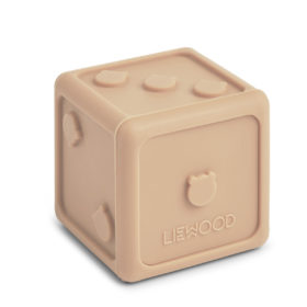 Liewood Spielzeugwürfel Gloria „Khaki multi mix, aus Silikon, 5x5cm