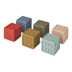 Liewood Spielzeugwürfel Gloria „Multi mix, aus Silikon, 5x5cm 01