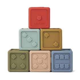 Liewood Spielzeugwürfel Gloria „Multi mix, aus Silikon, 5x5cm 02