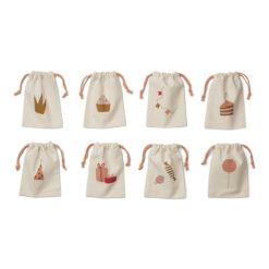 Liewood Stoffbeutel Darcey „Birthday multi mix“, Geschenkverpackung, 8er-Set, 12x18cm