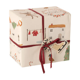 Maileg Geschenkpapier, gemütliches weiß, 55cmx10m
