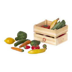 Maileg Miniatur Gemüse & Obst mit Kiste fürs Puppenhaus 02