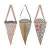 Maileg Weihnachtsbaumschmuck 3er-Set „Stofftütchen“ 15x7cm