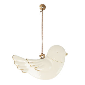 Maileg Weihnachtsbaumschmuck „Vogel“, Metall, 2er-Set, 4x7cm