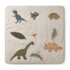 Liewood Activity-Decke Glenn „Dino dark sandy mix“, Bio-Baumwolle, 120x120cm 01