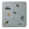 Liewood Activity-Decke Glenn „Space blue multi mix“, Bio-Baumwolle, 120x120cm 01