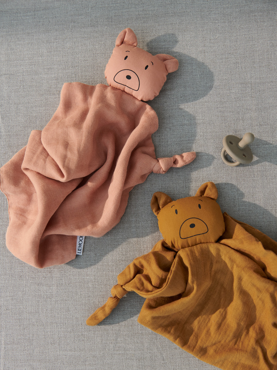Liewood Agnete Kuscheltuch „Mr. Bear tuscany rose : golden caramel mix“