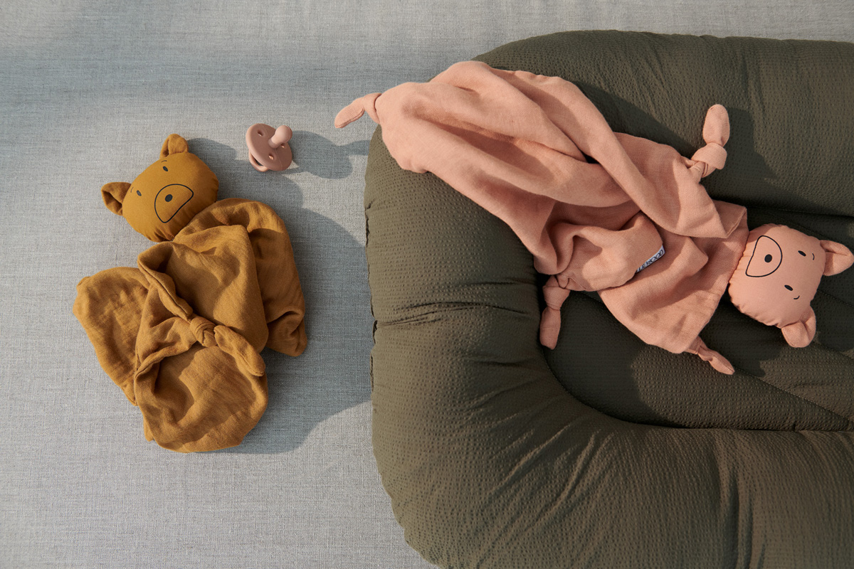 Liewood Agnete Kuscheltuch „Mr. Bear tuscany rose : golden caramel mix“