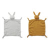 Liewood Agnete Kuscheltuch „Rabbit dumbo grey : mustard mix“ 01