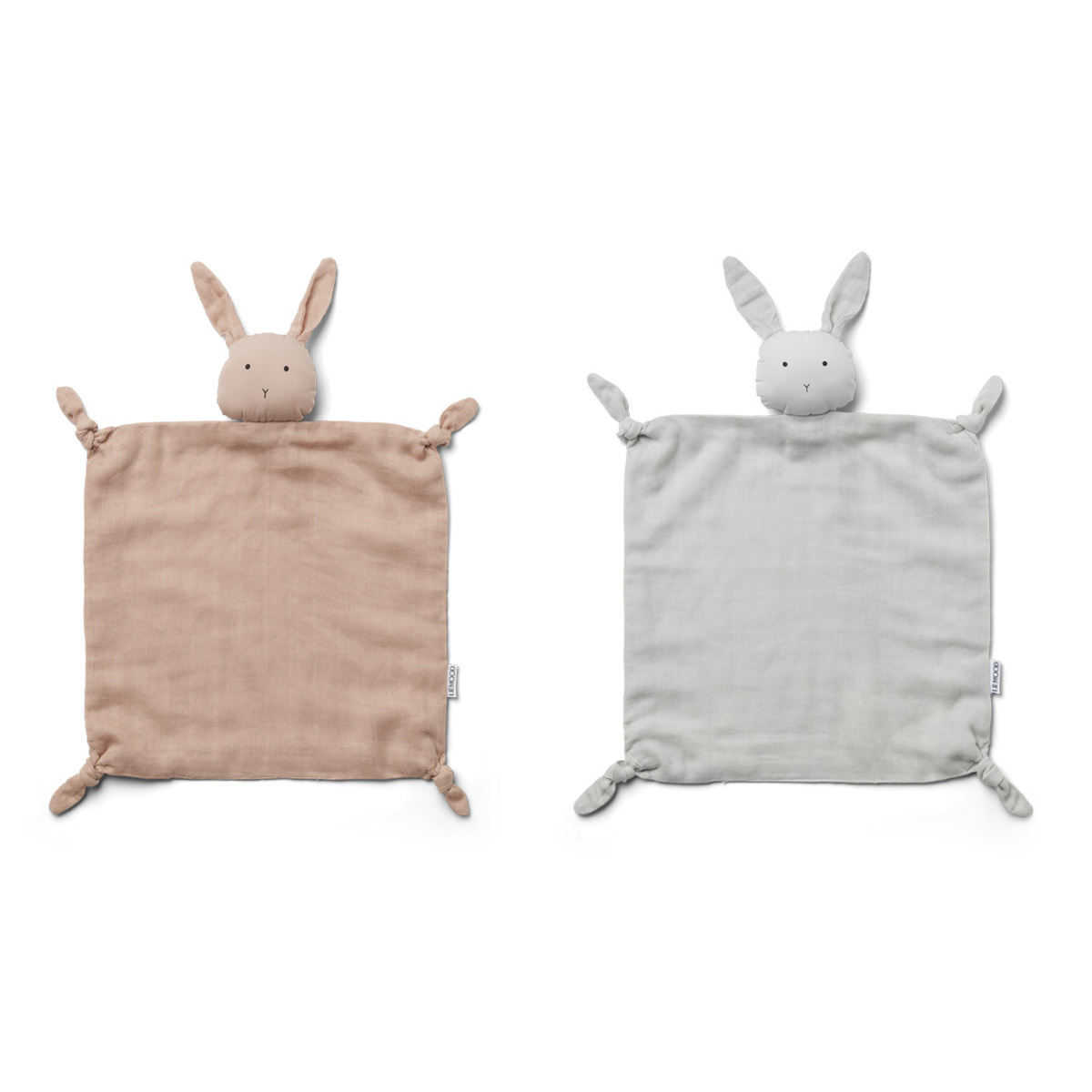 Liewood Agnete Kuscheltuch „Rabbit rose:dumbo grey mix“ 01