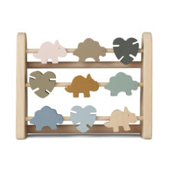 Liewood Astrid Abakus „Dino multi mix“, Buchenholz
