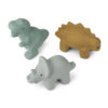 Liewood David Silikon Spielzeug „Dino blue multi mix“, Badespielzeug, 3er-Set 03
