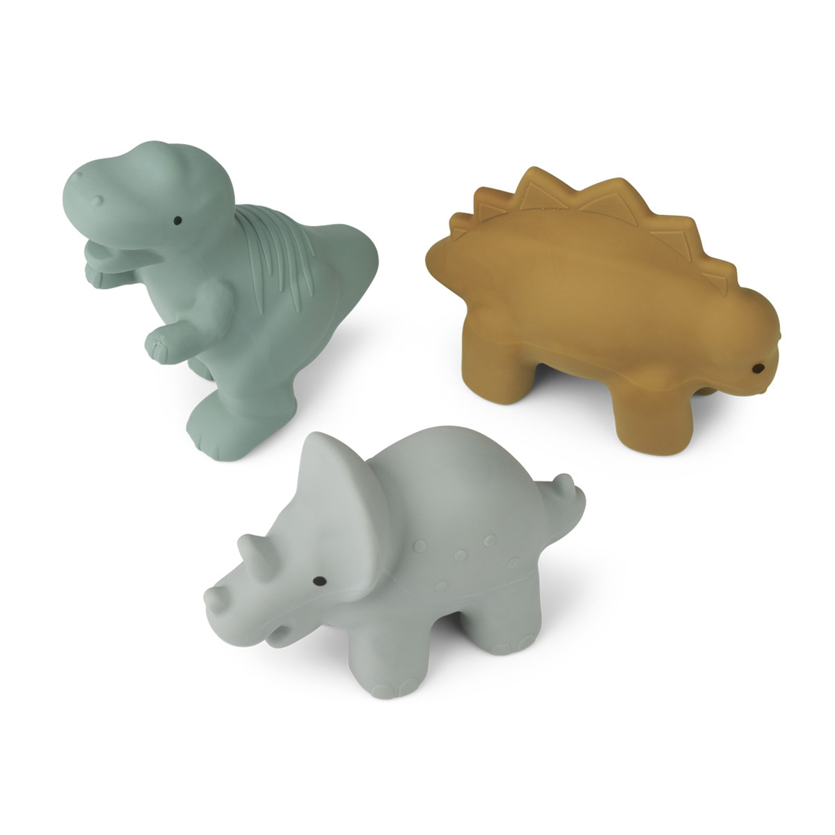 Liewood David Silikon Spielzeug „Dino blue multi mix“, Badespielzeug, 3er-Set 03