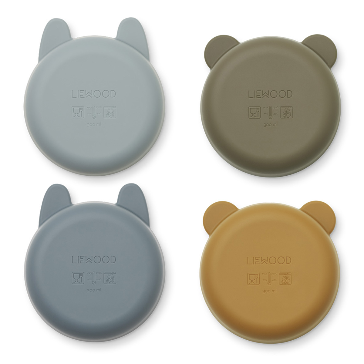 Liewood Iggy Schalen „Golden caramel : blue multi mix“ 02