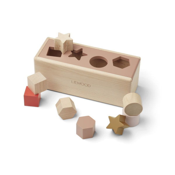 Liewood Midas Holzformen Puzzle Steckspiel „Geometric tuscany rose multi mix“ 02