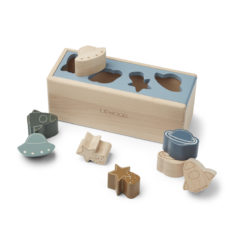 Liewood Midas Holzformen Puzzle Steckspiel „Space blue fog multi mix“ 01